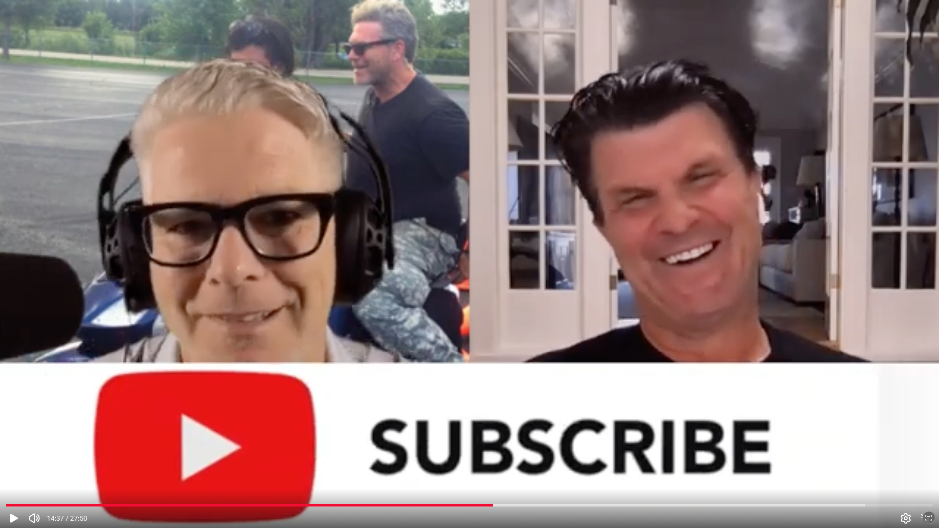 Donny and Gary Shaffer laughing during Switch to Channel 2
